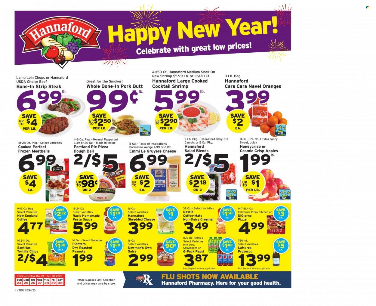 Hannaford (NH) Weekly Ad Flyer Specials December 24 to December 30, 2023