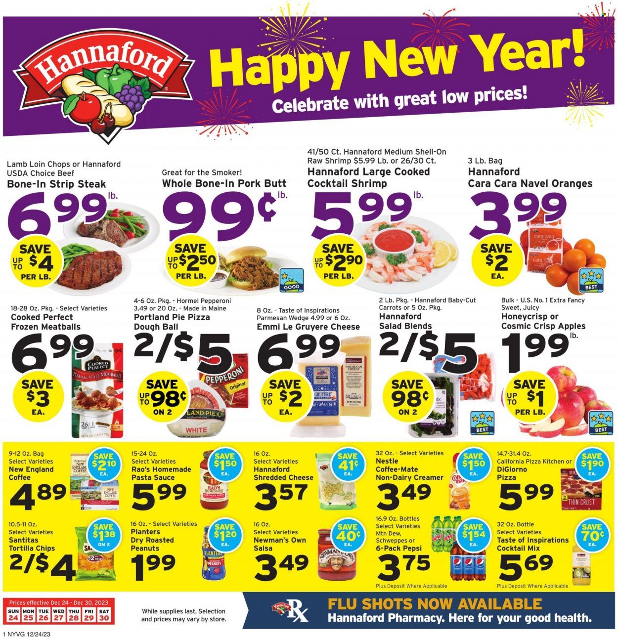 Hannaford (NY) Weekly Ad Flyer Specials December 24 to December 30, 2023
