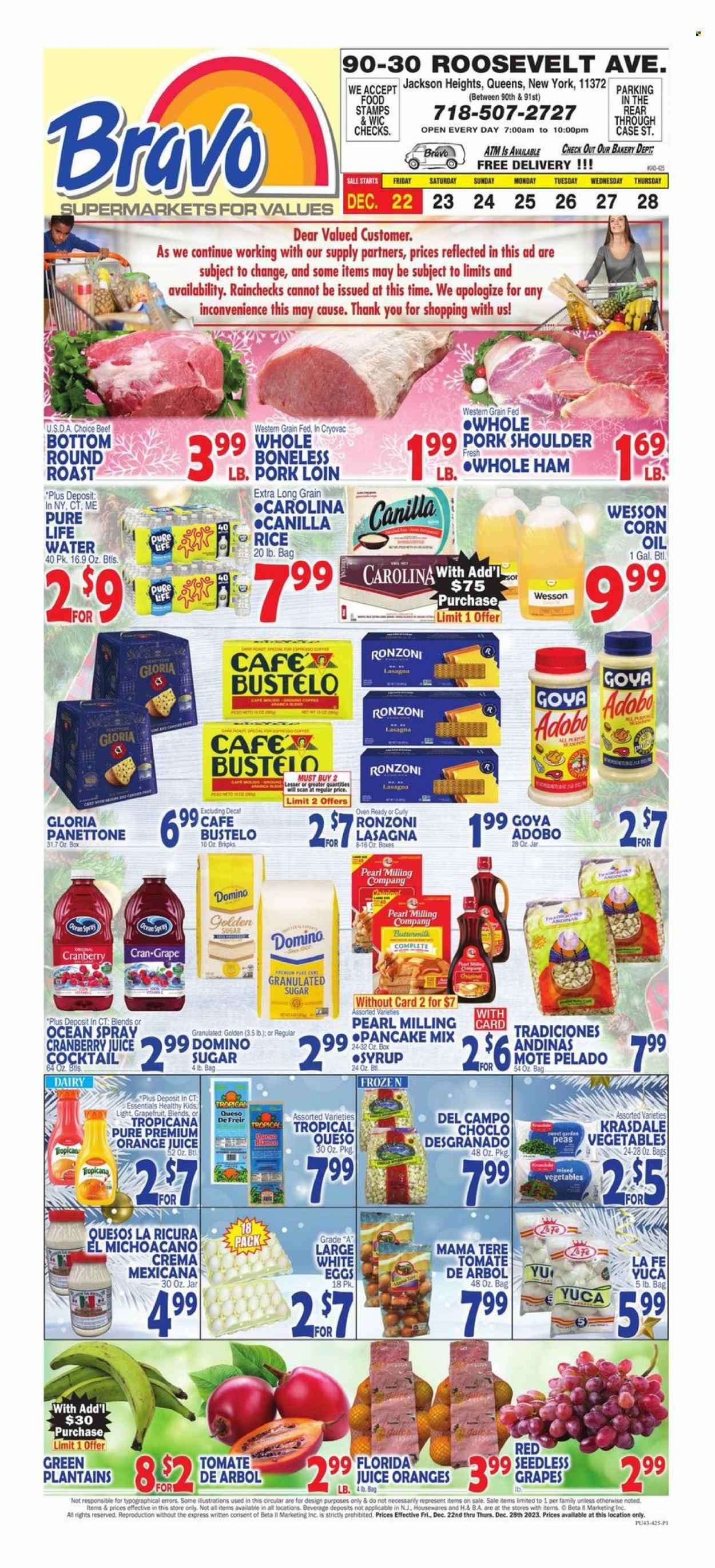 Bravo Supermarkets (CT, FL, MA, NJ, NY, PA) Weekly Ad Flyer Specials December 22 to December 28, 2023