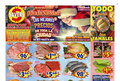 Savers Cost Plus (TX) Weekly Ad Flyer Specials December 20 to December 26, 2023