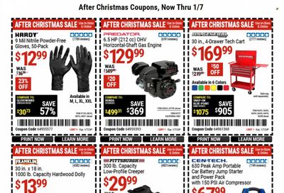 Harbor Freight Weekly Ad Flyer Specials December 26 to January 7, 2024