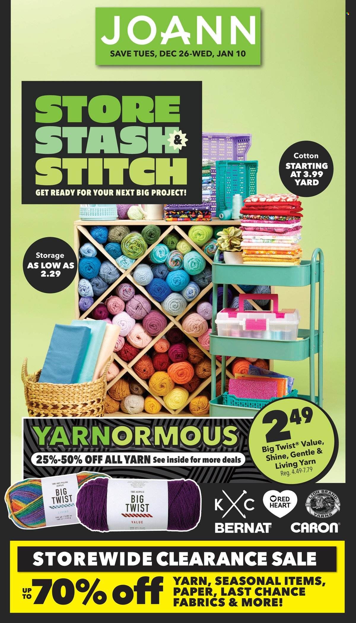JOANN Weekly Ad Flyer Specials December 26 to January 10, 2024