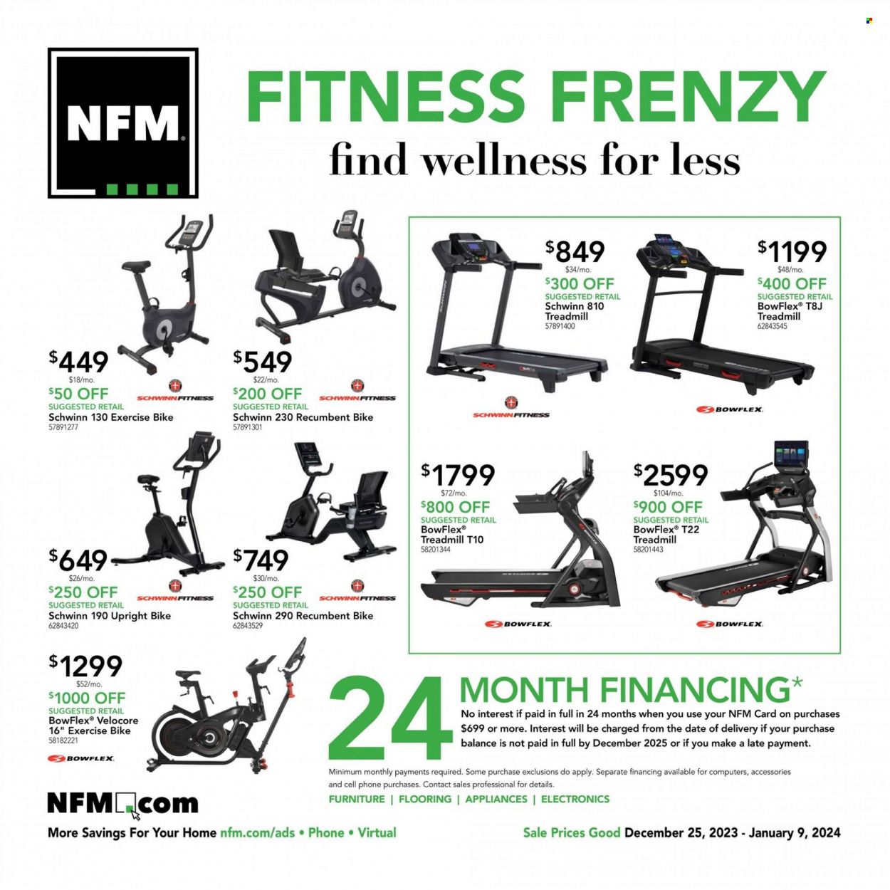 Nebraska Furniture Mart (IA, KS, NE, TX) Weekly Ad Flyer Specials December 25 to January 9, 2024