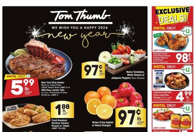 Tom Thumb (TX) Weekly Ad Flyer Specials December 27 to January 2, 2024