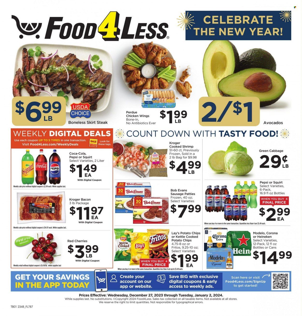 Food 4 Less (IN) Weekly Ad Flyer Specials December 27 to January 2, 2024