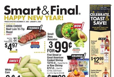 Smart & Final (CA) Weekly Ad Flyer Specials December 27 to January 2, 2024
