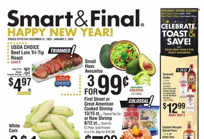 Smart & Final (CA) Weekly Ad Flyer Specials December 27 to January 2, 2024