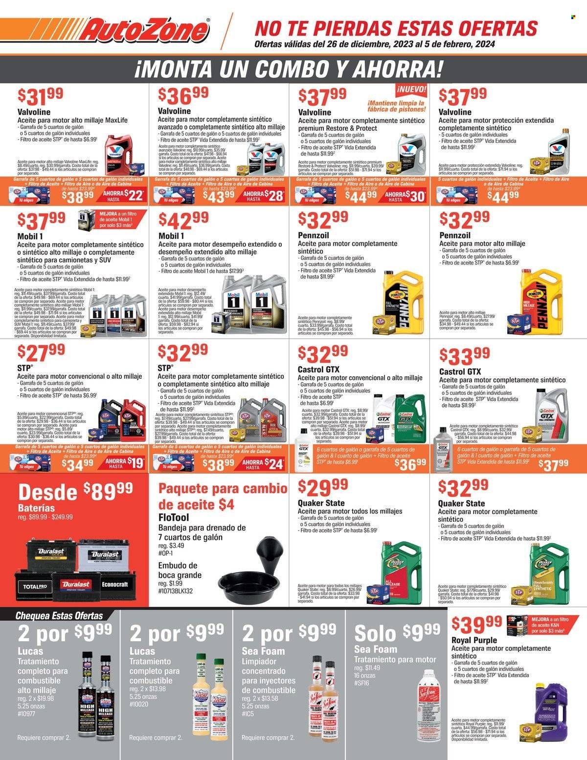 Autozone (PR) Weekly Ad Flyer Specials December 26 to February 5, 2024
