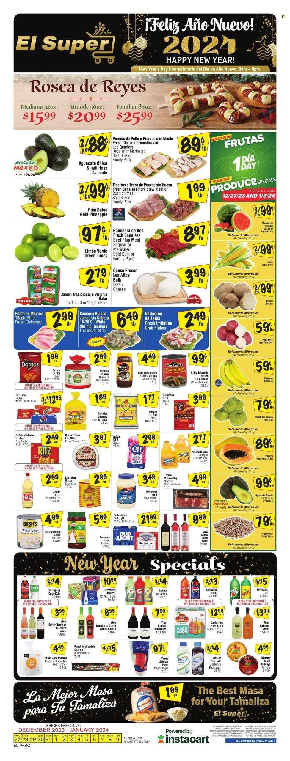 El Super (TX) Weekly Ad Flyer Specials December 27 to January 2, 2024