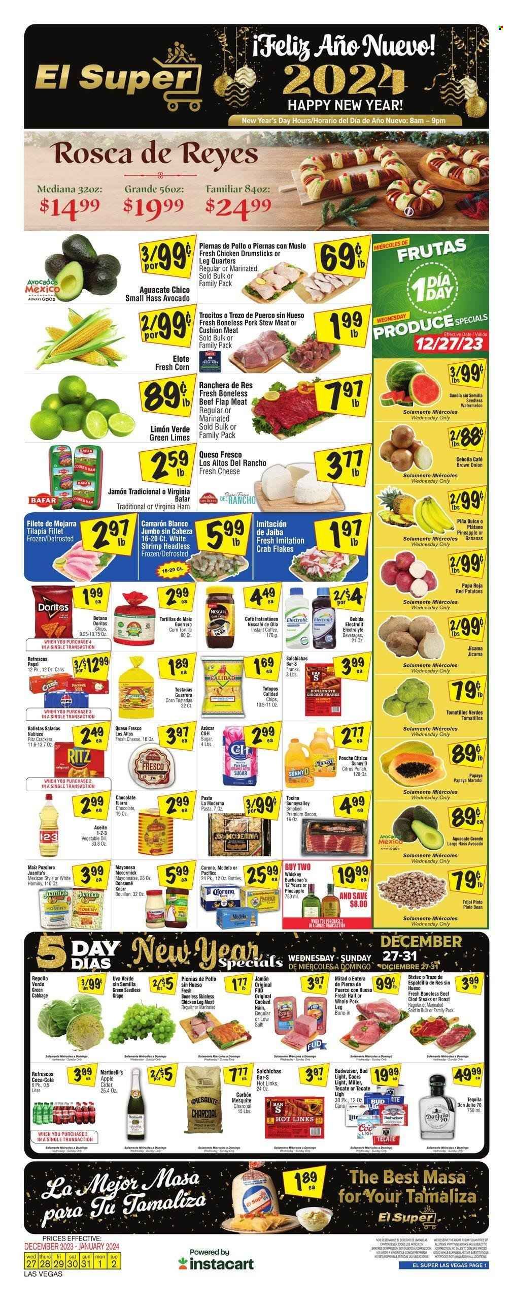 El Super (NV) Weekly Ad Flyer Specials December 27 to January 2, 2024