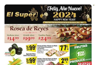 El Super (CA) Weekly Ad Flyer Specials December 27 to January 2, 2024