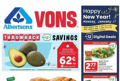 Vons (CA) Weekly Ad Flyer Specials December 27 to January 2, 2024