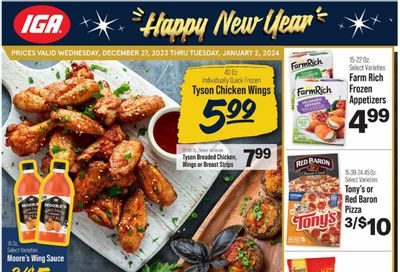 IGA (KY) Weekly Ad Flyer Specials December 27 to January 2, 2024