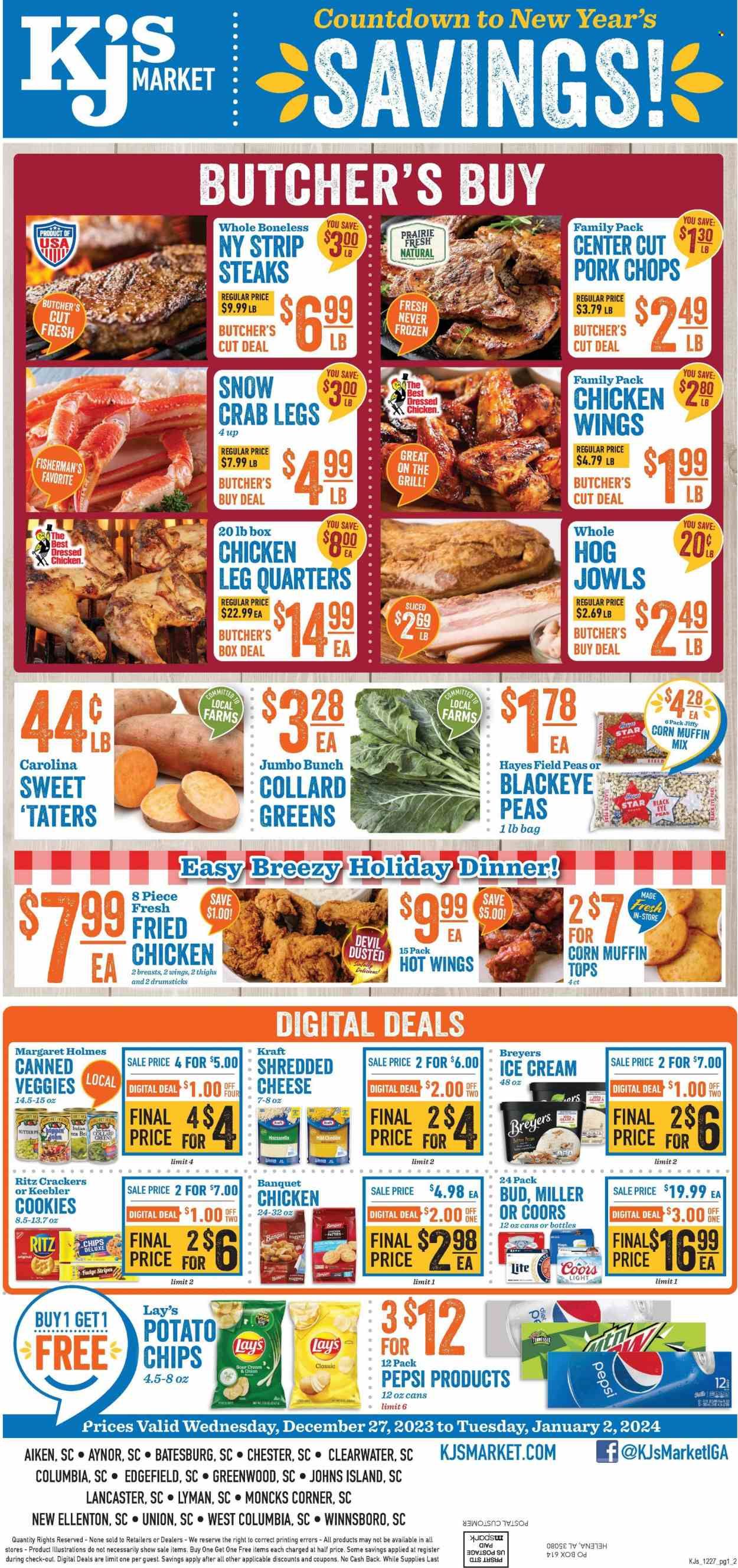 KJ´s Market (GA, SC) Weekly Ad Flyer Specials December 27 to January 2, 2024