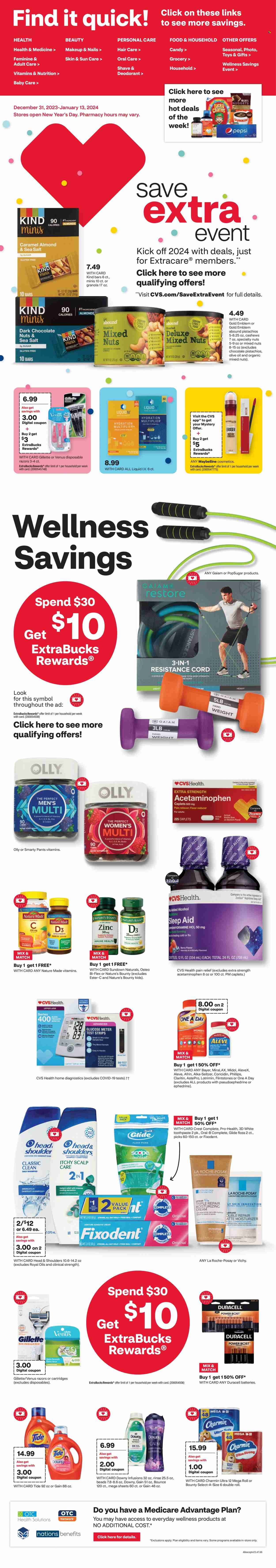 CVS Pharmacy Weekly Ad Flyer Specials December 31 to January 13, 2024