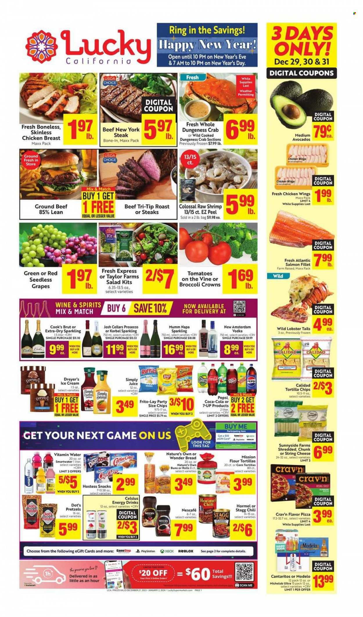 Lucky California Weekly Ad Flyer Specials December 27 to January 2, 2024
