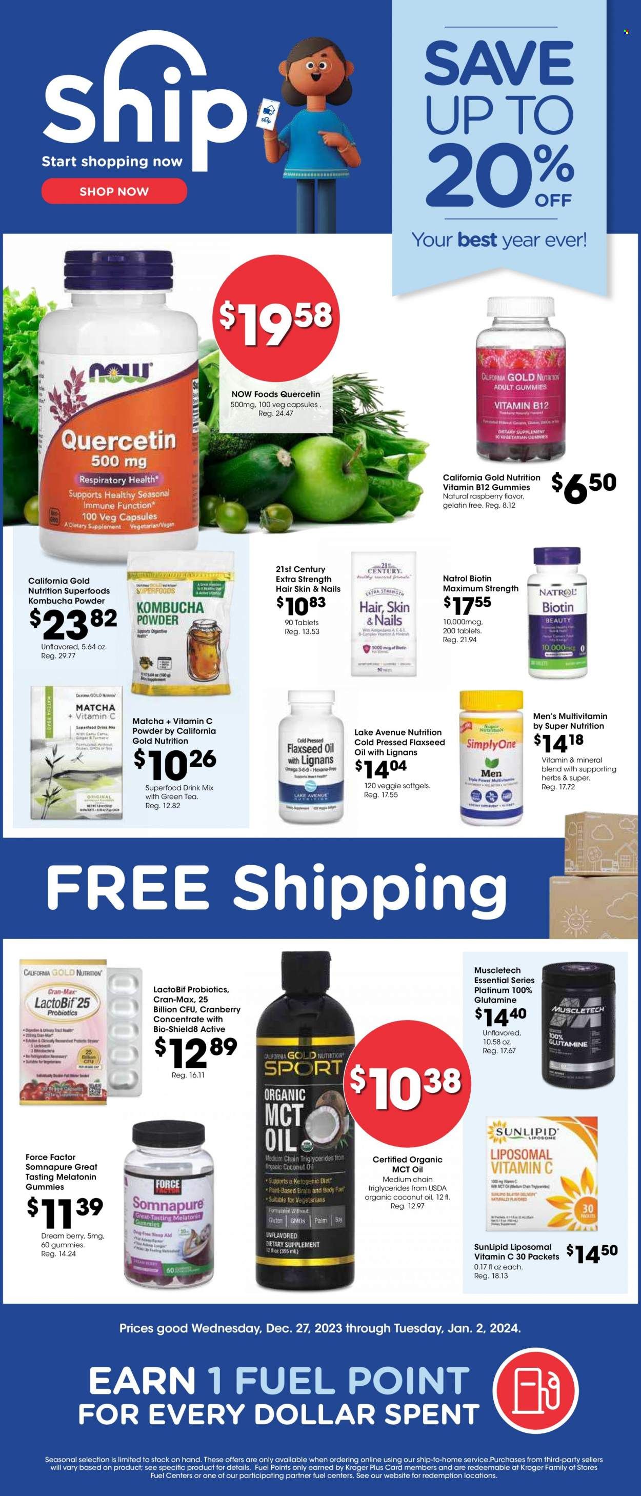 Fred Meyer (AK, ID, OR, WA) Weekly Ad Flyer Specials December 27 to January 2, 2024