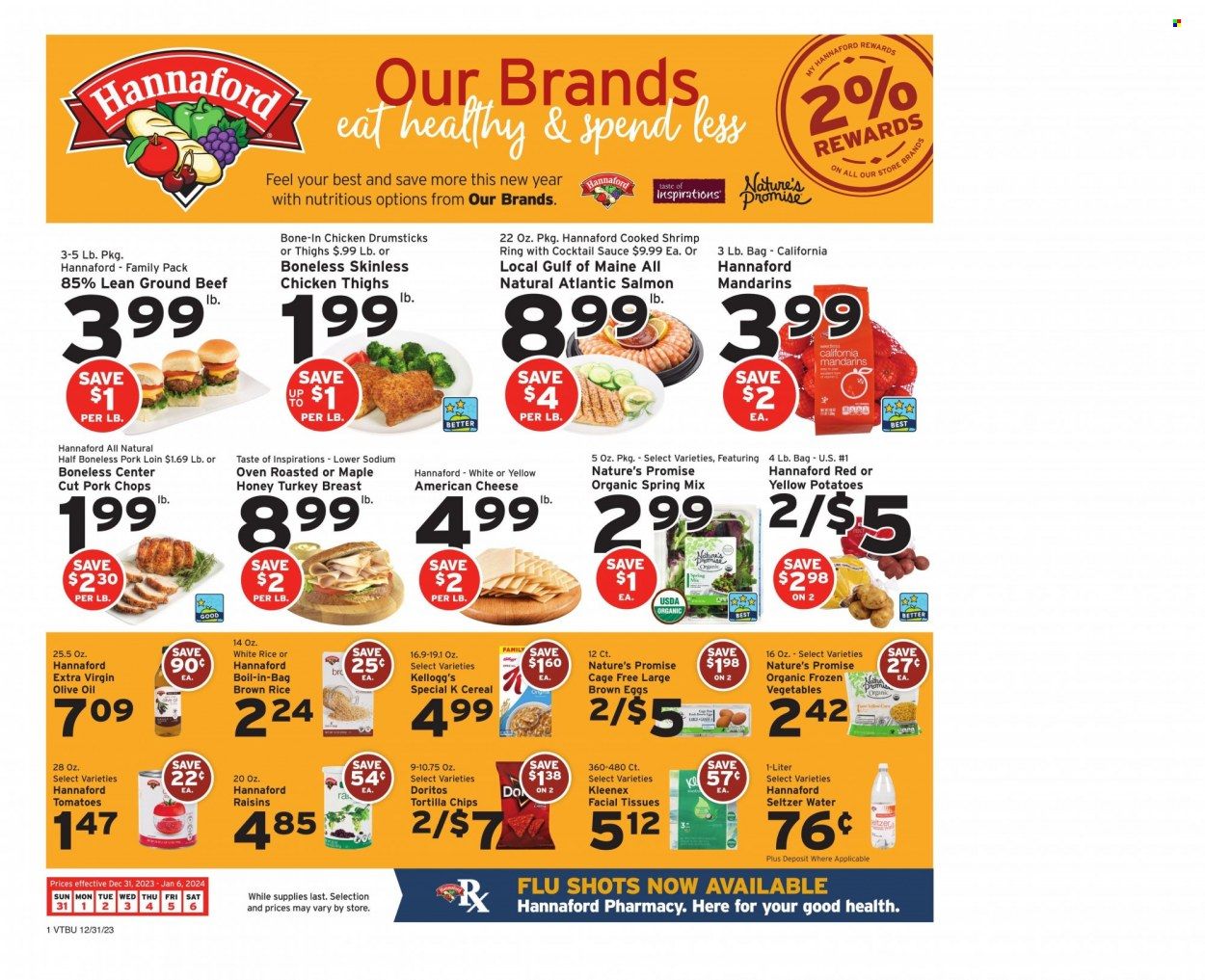 Hannaford (VT) Weekly Ad Flyer Specials December 31 to January 6, 2024