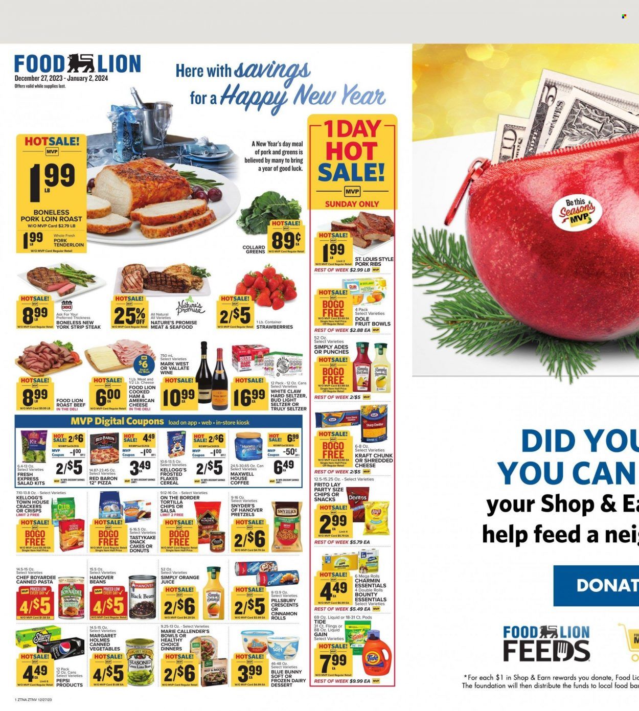 Food Lion (TN) Weekly Ad Flyer Specials December 27 to January 2, 2024