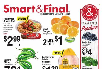Smart & Final (CA) Weekly Ad Flyer Specials January 3 to January 9, 2024