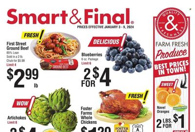 Smart & Final (CA) Weekly Ad Flyer Specials January 3 to January 9, 2024