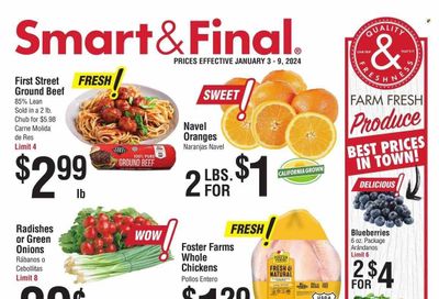 Smart & Final (CA) Weekly Ad Flyer Specials January 3 to January 9, 2024