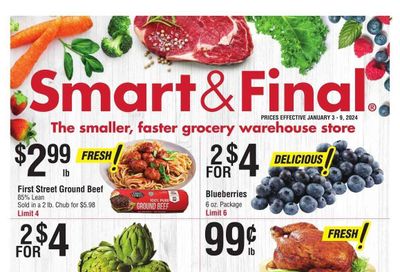 Smart & Final (AZ) Weekly Ad Flyer Specials January 3 to January 9, 2024