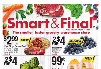 Smart & Final (AZ) Weekly Ad Flyer Specials January 3 to January 9, 2024