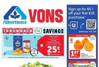 Vons (CA) Weekly Ad Flyer Specials January 3 to January 9, 2024
