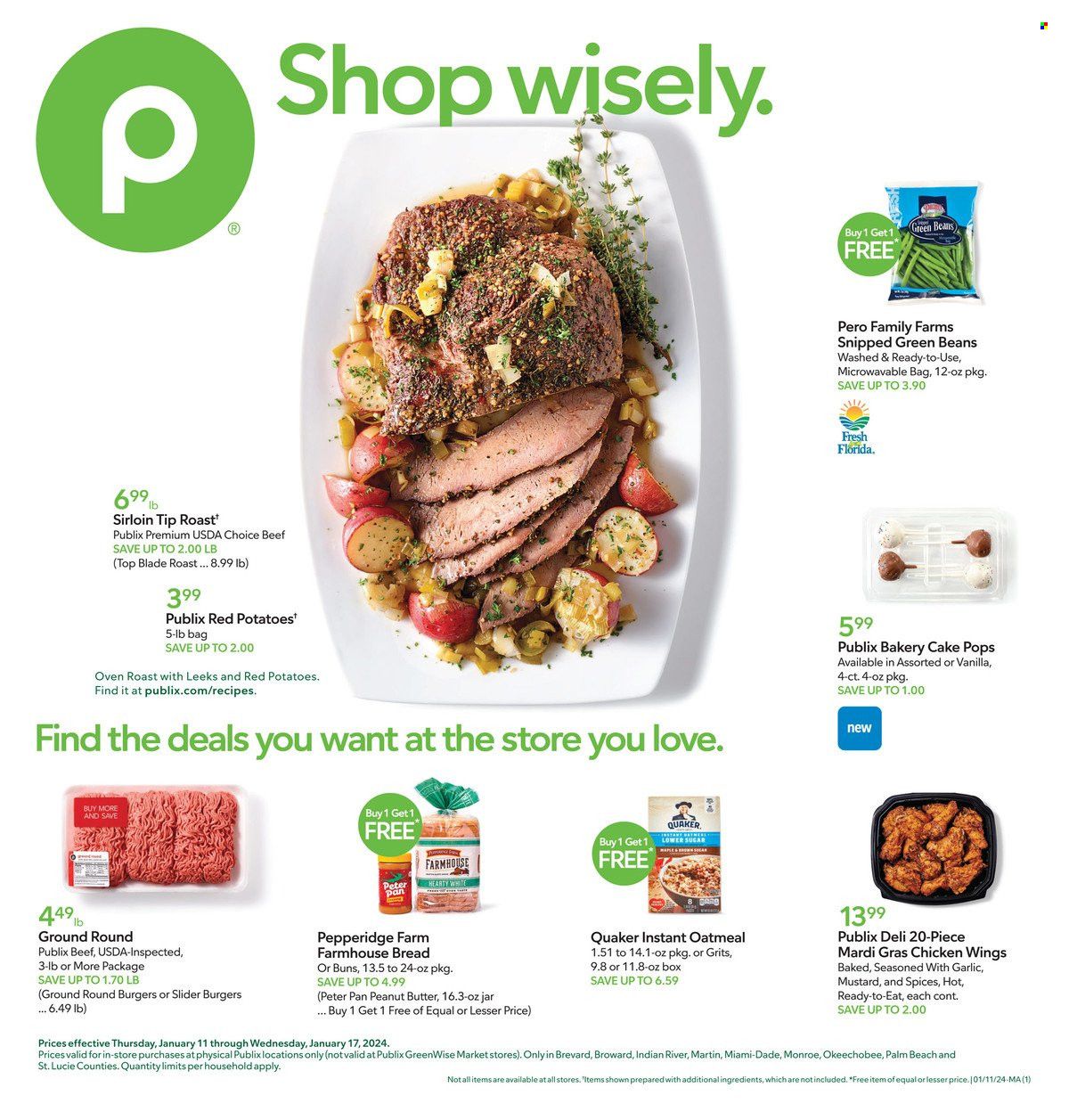 Publix (AL, FL, GA, NC, SC, TN) Weekly Ad Flyer Specials January 11 to January 17, 2024