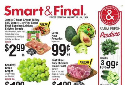 Smart & Final (CA) Weekly Ad Flyer Specials January 10 to January 16, 2024