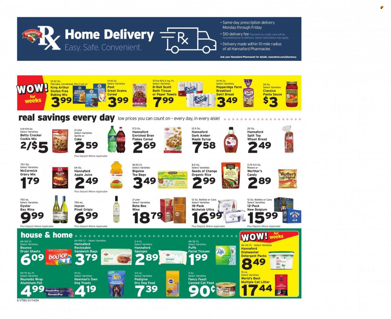 Hannaford (VT) Weekly Ad Flyer Specials January 14 to January 20, 2024