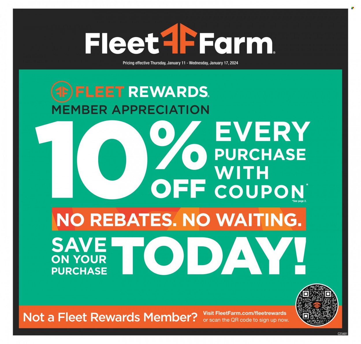 Fleet Farm (IA, MN, ND, WI) Weekly Ad Flyer Specials January 11 to January 17, 2024
