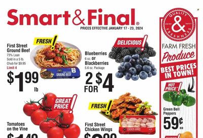 Smart & Final (CA) Weekly Ad Flyer Specials January 17 to January 23, 2024