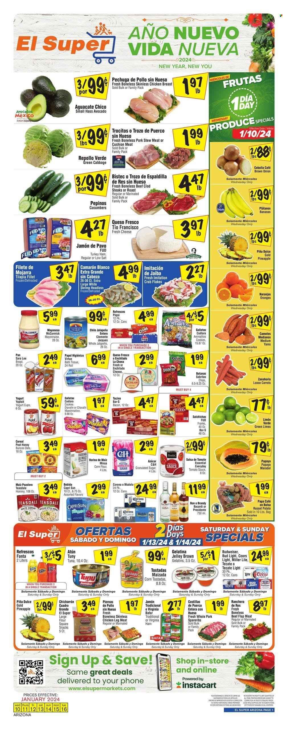 El Super (AZ) Weekly Ad Flyer Specials January 10 to January 16, 2024