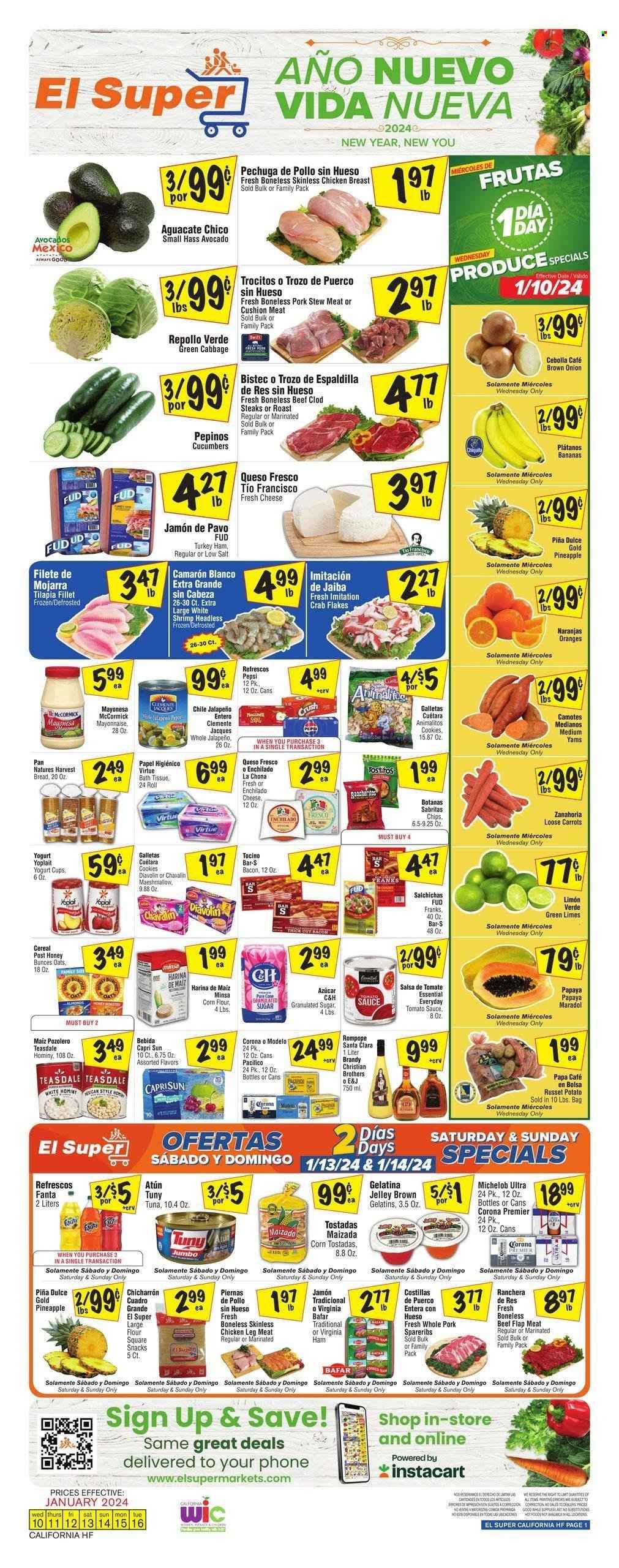El Super (CA) Weekly Ad Flyer Specials January 10 to January 16, 2024