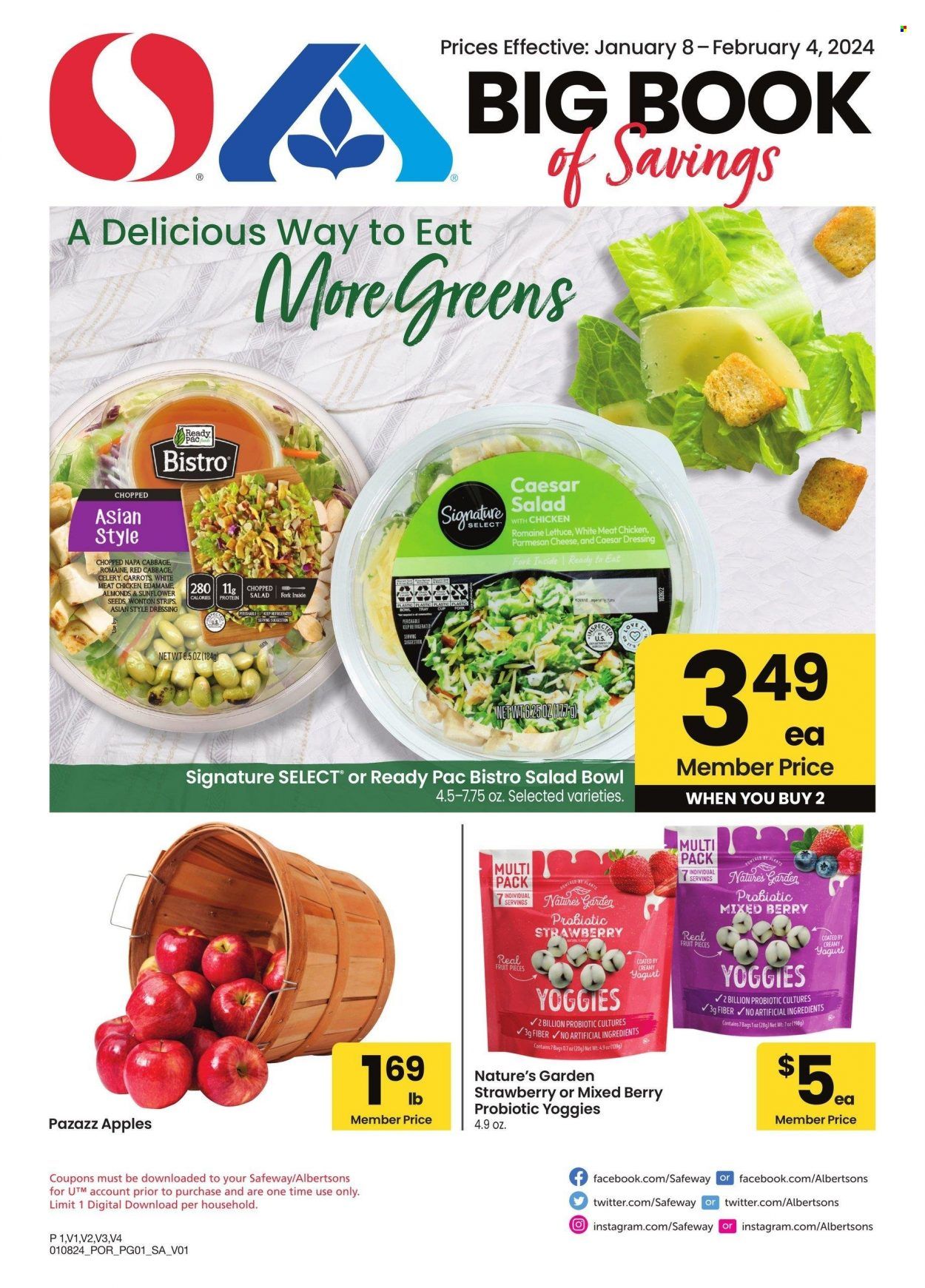 Safeway (OR, WA) Weekly Ad Flyer Specials January 8 to February 4, 2024