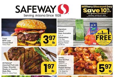 Safeway (AZ) Weekly Ad Flyer Specials January 10 to January 16, 2024