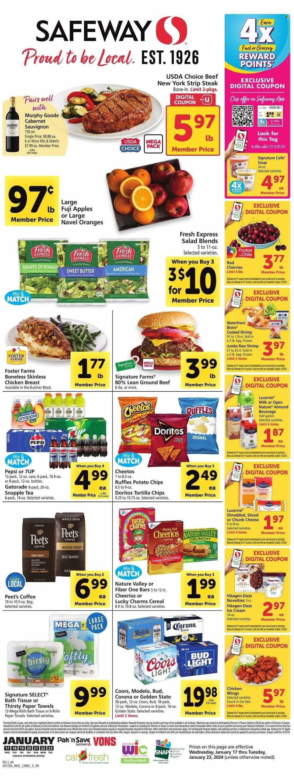 Safeway (CA) Weekly Ad Flyer Specials January 17 to January 23, 2024
