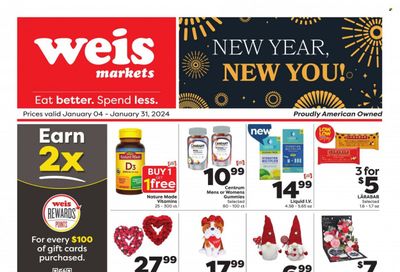 Weis (MD, NY, PA) Weekly Ad Flyer Specials January 4 to January 31, 2024