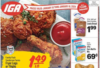 IGA (IN) Weekly Ad Flyer Specials January 10 to January 16, 2024