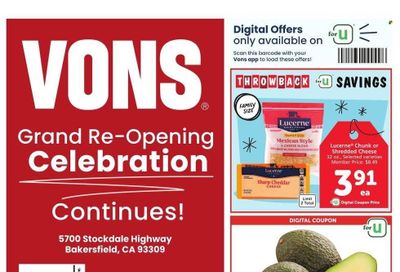 Vons (CA) Weekly Ad Flyer Specials January 10 to January 16, 2024