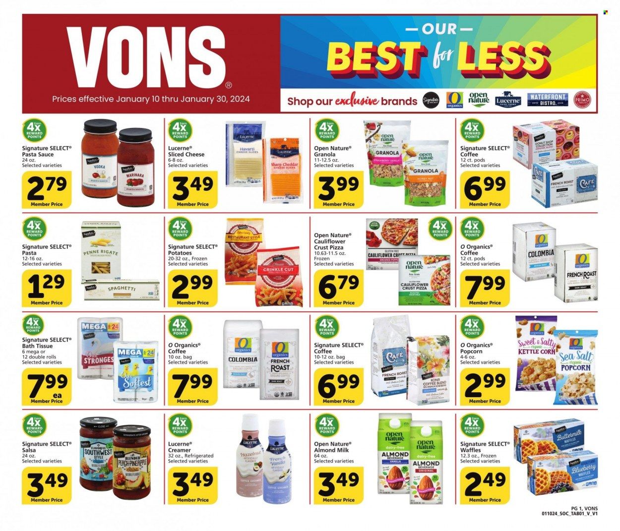 Vons (CA) Weekly Ad Flyer Specials January 10 to January 30, 2024