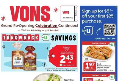 Vons (CA) Weekly Ad Flyer Specials January 17 to January 23, 2024
