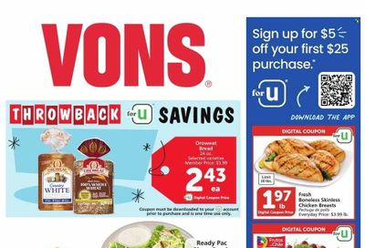 Vons (CA) Weekly Ad Flyer Specials January 17 to January 23, 2024