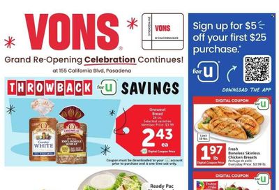 Vons (CA) Weekly Ad Flyer Specials January 17 to January 23, 2024