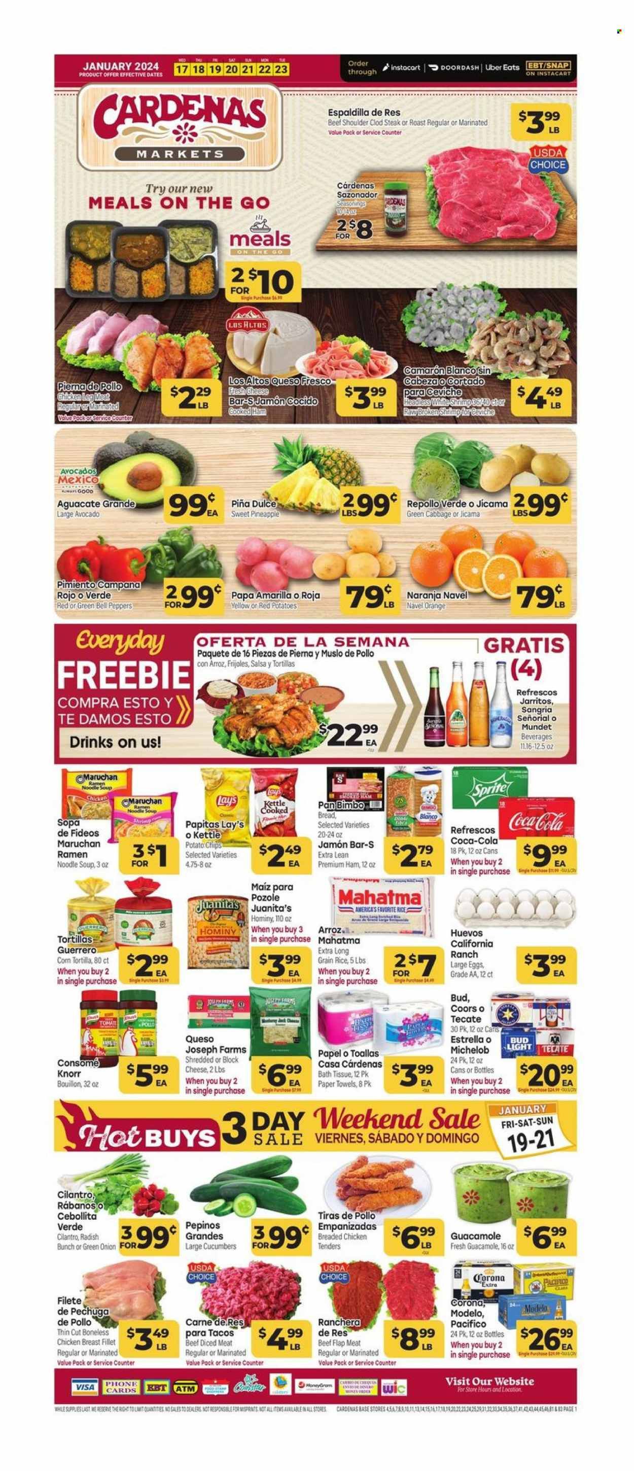 Cardenas (CA, NV) Weekly Ad Flyer Specials January 17 to January 23, 2024