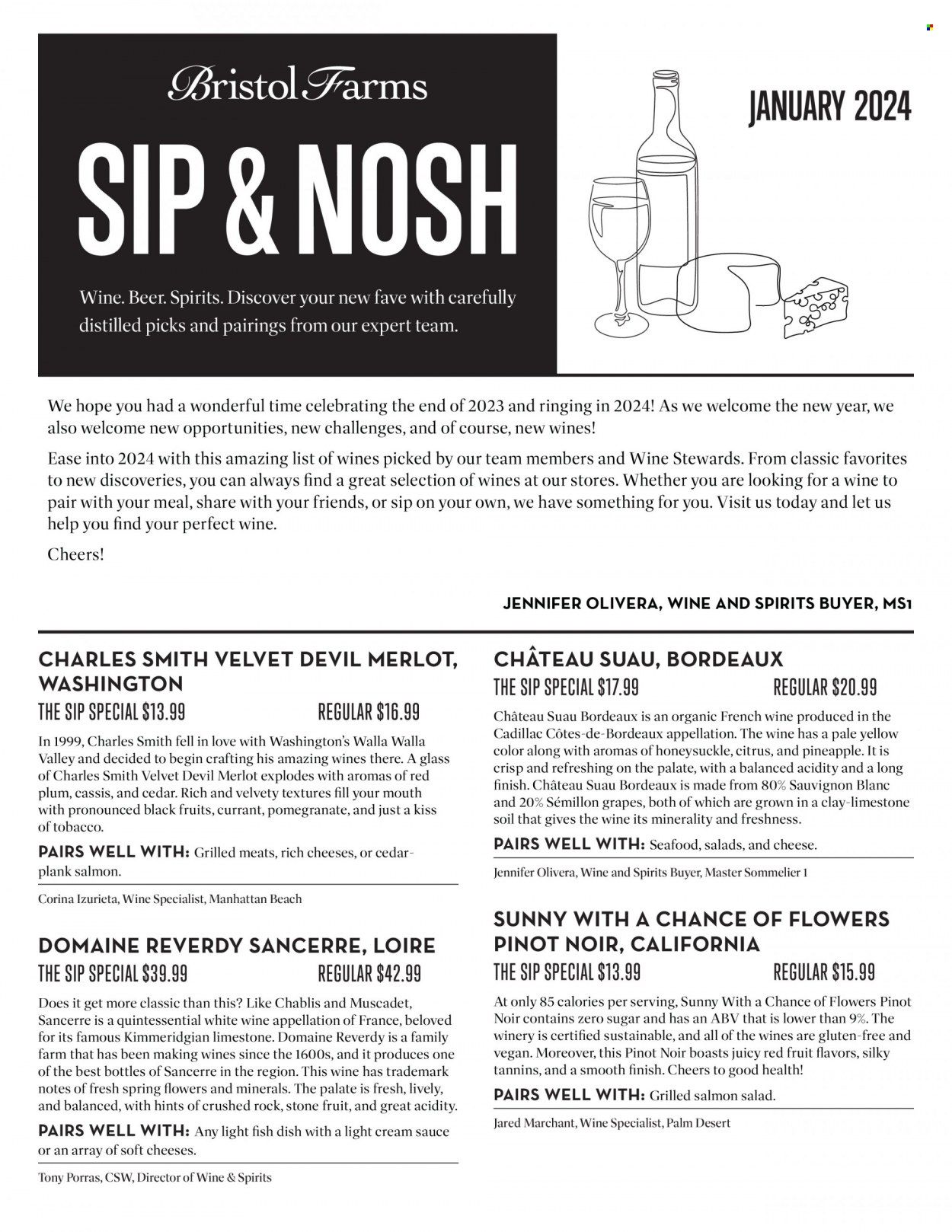 Bristol Farms (CA) Weekly Ad Flyer Specials January 3 to January 31, 2024