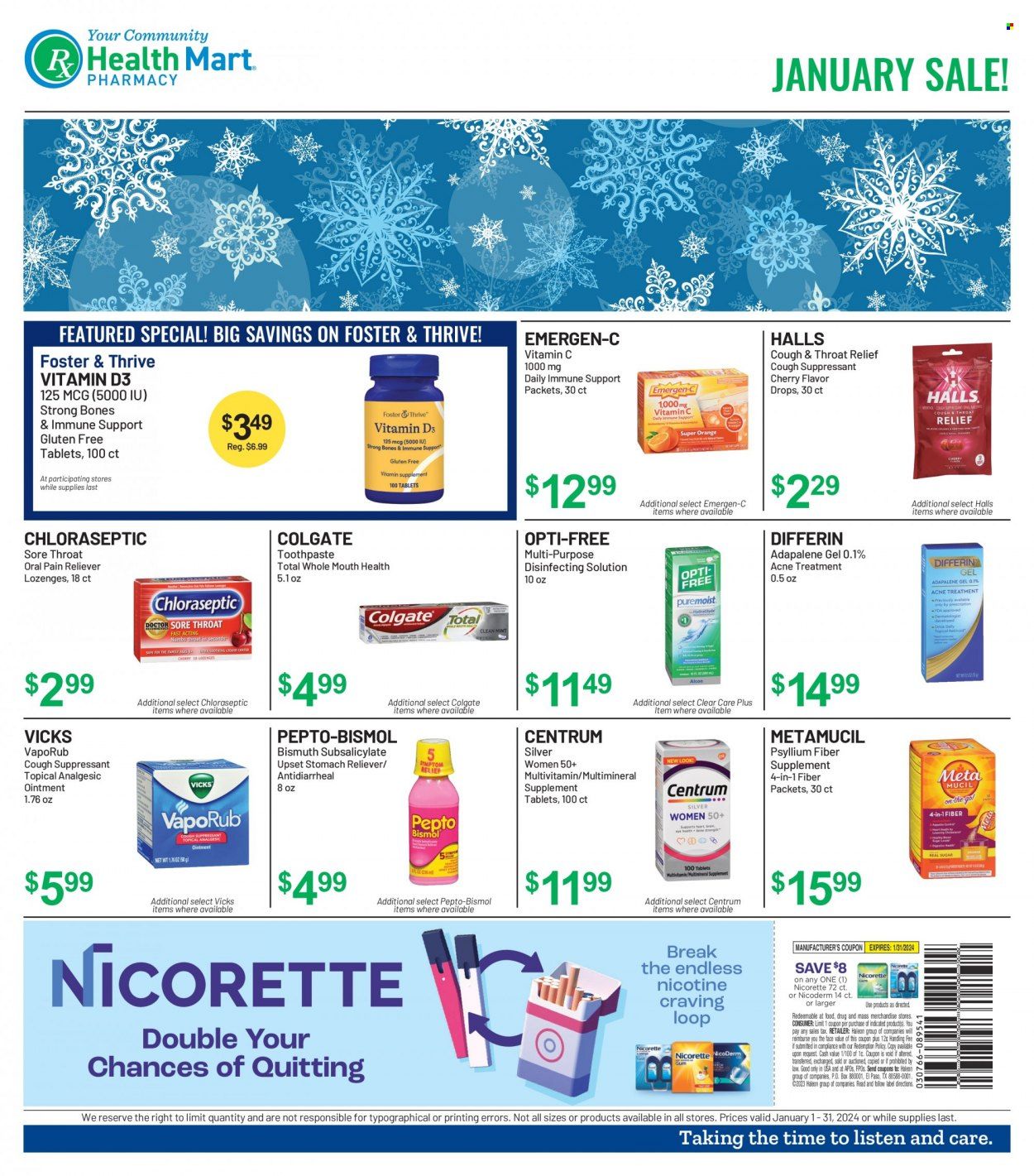 Health Mart Weekly Ad Flyer Specials January 1 to January 31, 2024