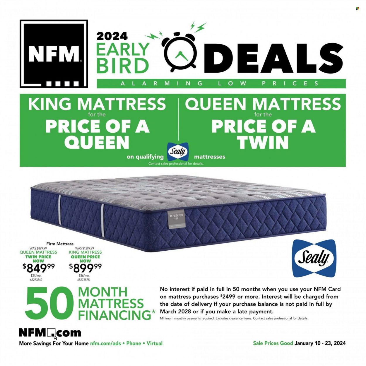 Nebraska Furniture Mart (IA, KS, NE, TX) Weekly Ad Flyer Specials January 10 to January 23, 2024